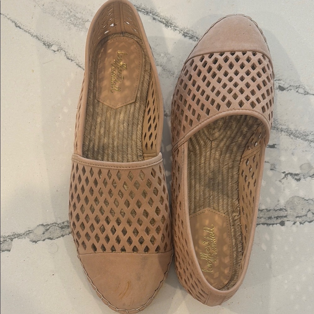 Loeffler & Randall leather slides size 10